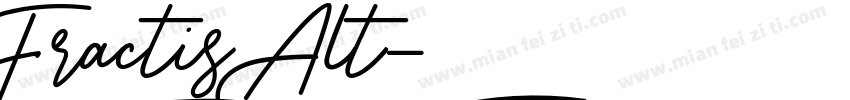 Fractis Alt字体转换